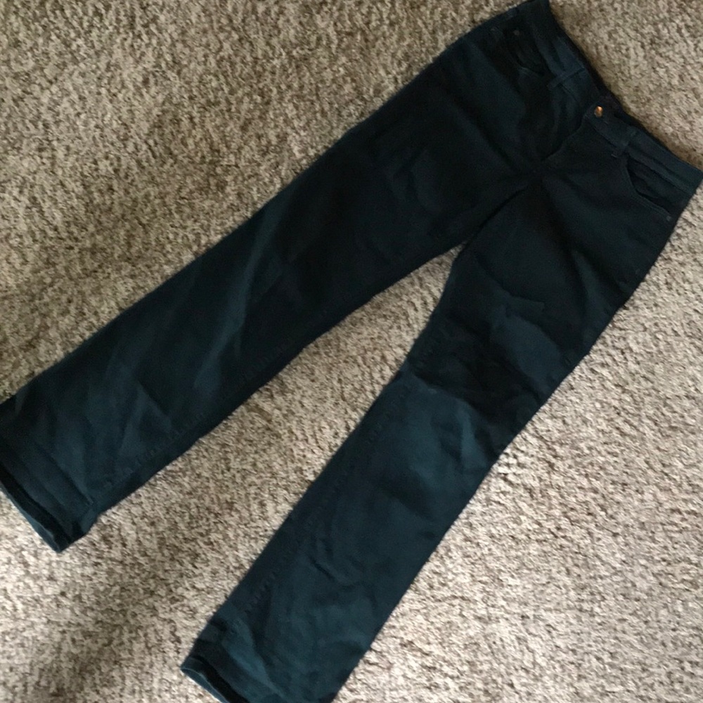 Marylin straight size 8 NYDJ pants green stretchy